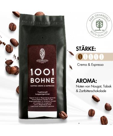  1001 Frucht 1001 Frucht - Coffee Crema & Espresso - 1001BOHNE - Barista Coffee - Coffee Crema - Whole Beans - Espresso Seeds - 1 kg - Buy Online on GoSupps.com