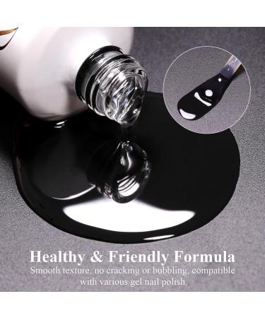 Imtiti No Wipe Gel Top Coat 15ML Clear Glossy Top Coat Gel Nail Polish High Shine Long Lasting Soak Off UV Led for Gel Nail Polish Salon Quality Nail Manicure - Buy Online on GoSupps.com