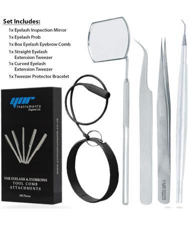 Eyelash Mirror Tweezes Eye Lash Lashes Lifting Lifter Perm Separating Comb Tools (Eyelash Set of 6) - Buy Online on GoSupps.com