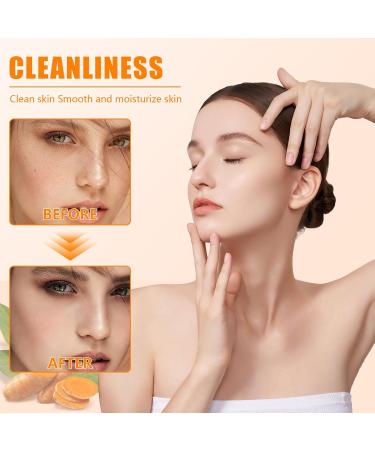 Turmeric Exfoliating Soap Kojic Acid Soap Natural Lightening Soap Deep Cleansing Smooth Skin Natural S - Buy Online on GoSupps.com