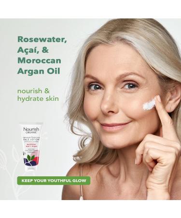 Nourish Organic Face Cleanser + Face Lotion Set Lightweight Moisturizing Formulas with Hydrating Aloe Vera and Replenishing Botanicals - Buy Online on GoSupps.com