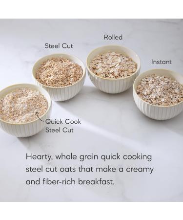 Nature's Path Organic Quick Cook Steel Cut Oatmeal 680 g (Pack of 6) Non-GMO - Buy Online on GoSupps.com