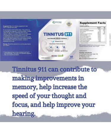 Tinnitus 911 - Effective Ear Ringing Relief Supplement - Tinnitus Relief - Buy 3 Pack Online Worldwide - Buy Online on GoSupps.com