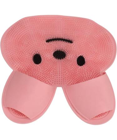Shower Foot Cleaner Pad - Non-Slip Foot Scrubber Mat for Dead Skin Removal & Fatigue Relief - PINK - International Shipping Available - Buy Online on GoSupps.com