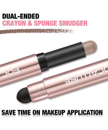 FOCALLURE No Crease Eyeshadow Stick - Matte & Shimmer Pencil, Waterproof & Smudge-proof - ASHES OF TIME - Buy Online on GoSupps.com