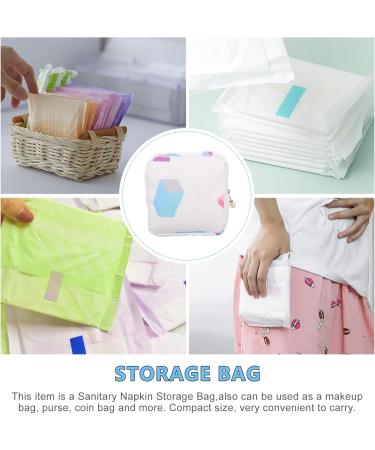 GLEAVI Sanitary Napkin Storage Bag - Menstrual Wipes Pouch & Handbag Organizer for Purses - Travel Cosmetic Carrying Case - Buy Online on GoSupps.com