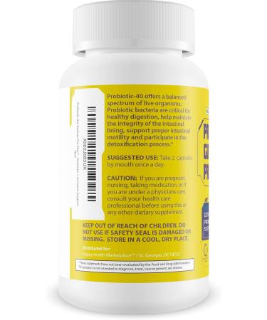 Probiotic Gut Restore Pro Plus - Restore Your Health and Body Balance with Probiotics - Natural Immune Support - Balance Blood Health - Improved Energy - Improved Mood - Buy Online on GoSupps.com