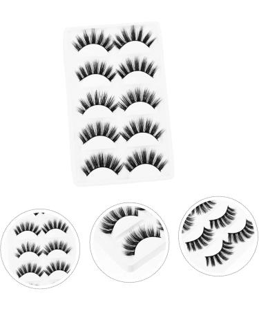 Beavorty 5 Pairs artificial false eyelashes Curl Genuine lashes Women Makeup Supplies Long Extension false lash 3D false eyelash 3D Fake Eyelashes unique chemical fiber Miss Makeup Tools - Buy Online on GoSupps.com