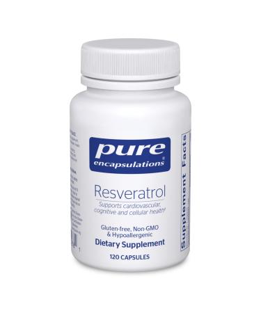 Pure Encapsulations Resveratrol | Supplement to Support Cardiovascular, Cognitive, and Cellular Health* | 120 Capsules 120 Count (Pack of 1)