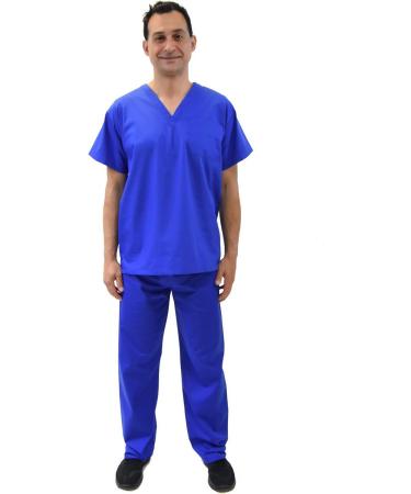 Lizzy-B Men Medical Scrub Set Royal X-Large - Buy Online on GoSupps.com