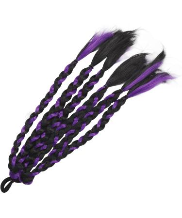 Boxing Braided Hair Extension Boxing Hair Extension Long Safe for Outdoor Use for Women (Balck Purple) - Buy Online on GoSupps.com