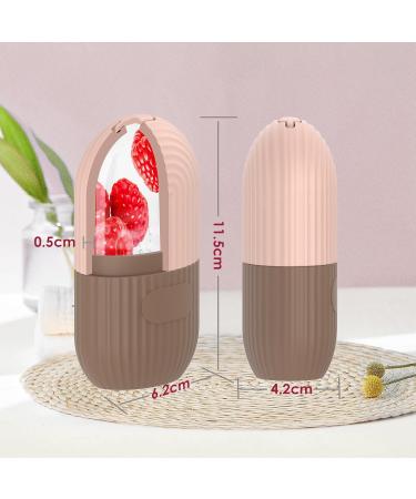 GeeRic Ice Face Roller | Silicone Facial Rollers for Dark Circles & Pore Shrink | Beauty Massage Tool for Skin Care (Coffee - Buy Online on GoSupps.com
