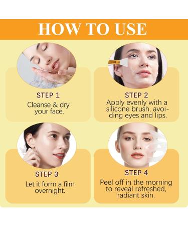 Kojic Acid Turmeric Overnight Wrapping Peel Off Mask - Nourrit la peau terne et in gale avec du collag ne hydrolys pour une peau clatante et ferme. Soins cor ens 2.53 fl. oz. (2.53 fl. oz.) - Buy Online on GoSupps.com