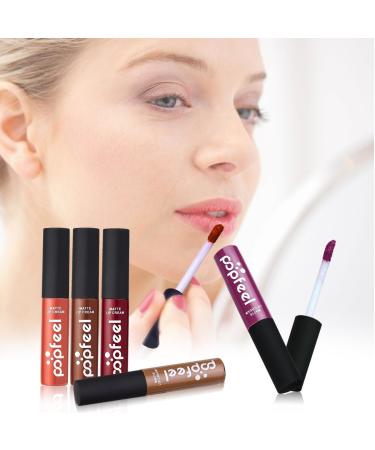 DONGXIUB 12 Color Set Waterproof Long Lasting Matte Lip Gloss - Beauty Makeup Cosmetics - Buy Online on GoSupps.com