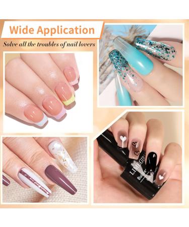 Builder Gel for Nails 10ml Clear Gel Nail Polish 7 In 1 Brush On Gel Builder for Nails Extension Hard Gel Builder Nail Strengthen Extension Gel Base Gel Rhinestone False Nail Tips Glue Gel - Buy Online on GoSupps.com