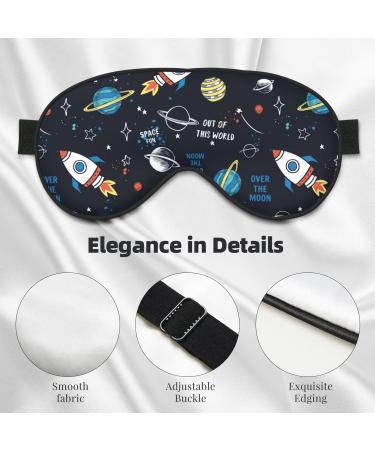 Adjustable Double-Sided Space Sleep Mask | Soft Eye Covers for Perfect Sleep | Reduce Eye Edema - Buy Online on GoSupps.com