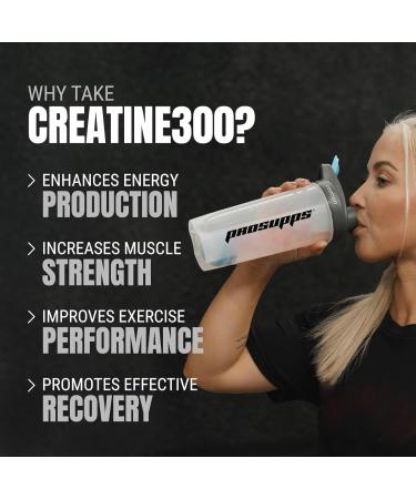 PROSUPPS Creatine 300 - 100% Pharmaceutical Grade Micronized 5000mg Creatine Monohydrate | 60 Servings - International Shipping Available - Buy Online on GoSupps.com
