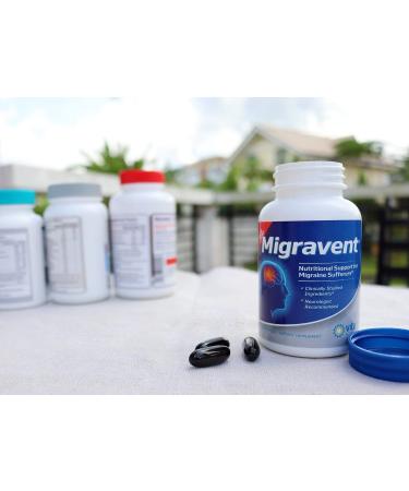 Migraine Relief Supplement: Migravent for Optimal Cranial Comfort and Health Riboflavin, Magnesium, Coenzyme Q10 and Butterbur Blend - Buy Online on GoSupps.com