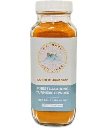 Mt.Meru Medicines Finest Lakadong Turmeric/Haldi Powder Non-GMO Third-Party Tested for Heavy Metals and Curcumin Content Hand-Picked Sun-Dried and Stone-Ground (100g/3.53oz) - Buy Online on GoSupps.com