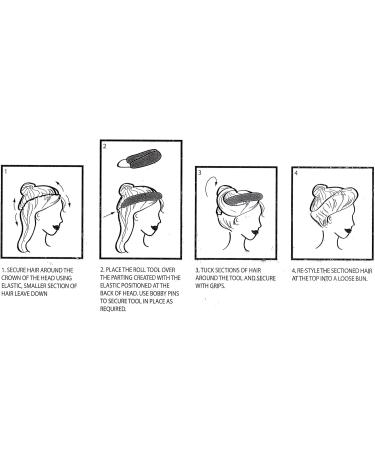 Padded Hair Roll | Cushion Styler - Brown Mesh - For Vintage Style Wedding Hair-Up - Styling Tool - Buy Online on GoSupps.com