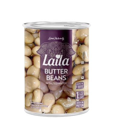 Laila Canned Butter Beans 12x400G (Cannelli Beans in Salted Water) (pack of 12)