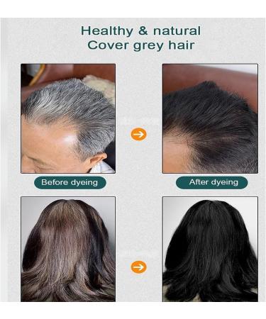 Brimles Shampoo Brimless Herbal Shampoo Plant Bubble Hair Dye Shampoo Natural Herbal Extract for Women Men Color Dye (Brown Black) - Buy Online on GoSupps.com