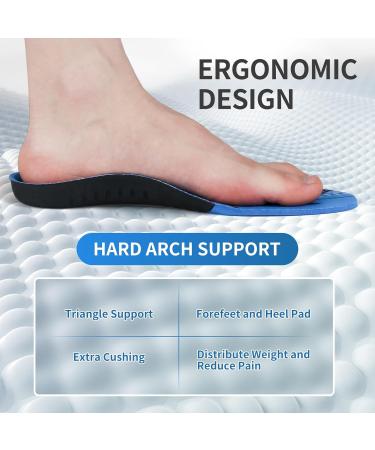 Heavy Duty Pain Relief Orthotics Insoles - Arch Support for Flat Feet & Overpronation | Full Length Men & Women (XS: Men 5.5-6.5/Women 6-7 - Buy Online on GoSupps.com