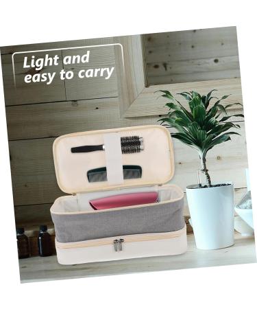 Mikinona Travel Storage Bag Curling Iron Hair Curlers Tote Bag Organizer Hairdryer Toolkit White Hair Dryer - Buy Online on GoSupps.com