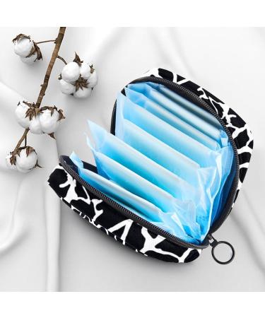 Muoooum Giraffe Pattern Bandage Storage Bag for Menstrual Pads & Cups - Portable Zip Pocket for Teens & Women - Color 1 4.7x6.6 - Buy Online on GoSupps.com