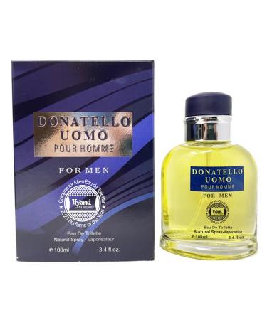 Hybrid & Company Donatello Uomo for Men Eau De Toilette Natural Spray Masculine Scent 3.4 Fl Oz Donatello Uomo 3.4 Fl Oz (Pack of 1)