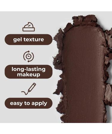 Lamel Long Lasting Gel Eyeliner Kajal - Brown 1.4g/0.05oz - Smudgeproof, Waterproof & High Pigment Formula - Buy Online on GoSupps.com