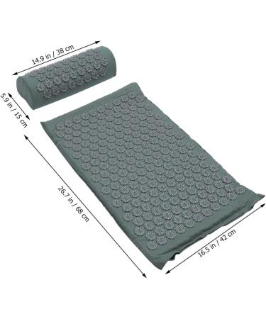 Fomiyes 2-in-1 Acupuncture Massage Pillow & Mat | Shiatsu Yoga Accessories | Washable Massage Pads for Relaxation - Buy Online on GoSupps.com
