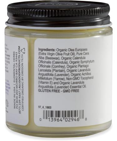 Organic Calendula Ointment for Chafing, Dry Skin, Eczema, Diaper Rash, Sunburn (4 oz, 2-Pack) - Buy Online on GoSupps.com