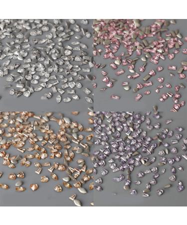TQUXNGA Nail Art 50 Rhinestones and Irregular Jewels Set for Creative Designs Manicure Purple - Buy Online on GoSupps.com