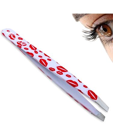 Eyebrow Tweezers ingrown Facial Hair Chin Nose Hair 9.5cm Plucking Tweezers Light Weight (Lips) - Buy Online on GoSupps.com
