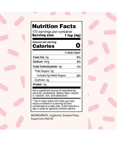 Purecane No Calorie Baking Sweetener - 24 oz (680g) | Zero-Calorie Sugar Substitute - Buy Online on GoSupps.com