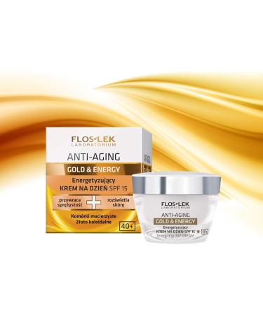 FLOSLEK Energizing Day Cream SPF 15 | 50 ml | Restores Elasticity & Brightens | Suitable for People with Wrinkly Mature Skin | Dermatologically Tested - Buy Online on GoSupps.com