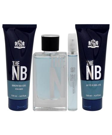 Prestige The New Brand by New Brand for Men - 4 Pc Gift Set 3.3oz EDT Spray 4.3oz Shower Gel 4.3oz After Shave 0.5oz EDT Spray - Buy Online on GoSupps.com