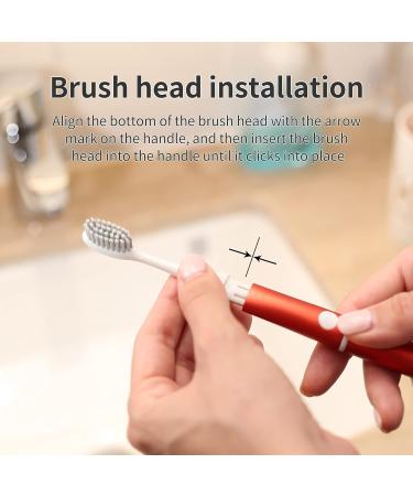 Flexforce V1 Toothbrush Replacement Heads - Adult and Kid Sonic Clean Tongue Coating Nylon - 4 Pack White - Buy Online on GoSupps.com