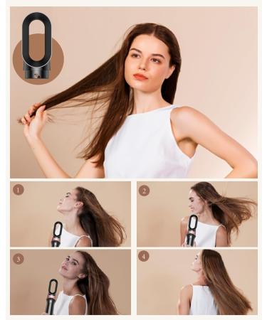 OKWRAP 4 in 1 Hair Dryer Brush - Black - Buy Online on GoSupps.com