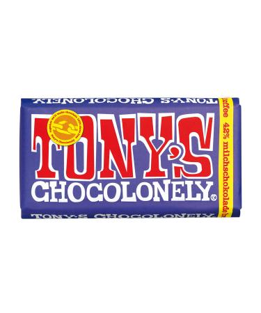 Tony's Chocolonely Tony's Chocolonely - Whole milk chocolate with Brezel and Toffee - Table caramel chocolate - 42% cocoa - 180g - Fair trade chocolate Belgium