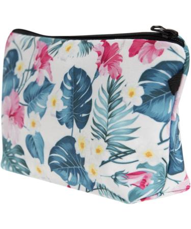 PREMYO Small Cosmetic Bag for Handbag | Stylish Makeup & Pencil Case for Girls | Floral Design Makeup Organizer - Buy Online on GoSupps.com