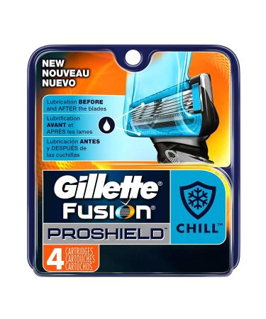 Gillette Fusion Proshield Chill Cartridge Size 4ct