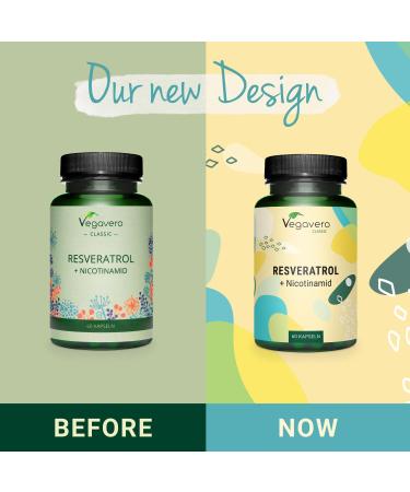 Trans Resveratrol 500mg Vegavero with Vitamin B3 | Japanese Knotweed Extract | Anti Aging Skin Supplement | 60 Vegan Capsules - Buy Online on GoSupps.com