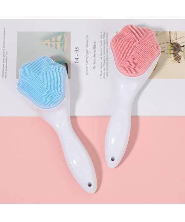 Silicone Face Scrubber Exfoliating Brush 2 Pack - Gentle Manual Facial Cleansing & Blackhead Scrubber for Deep Skin Pore Cleansing - Buy Online on GoSupps.com