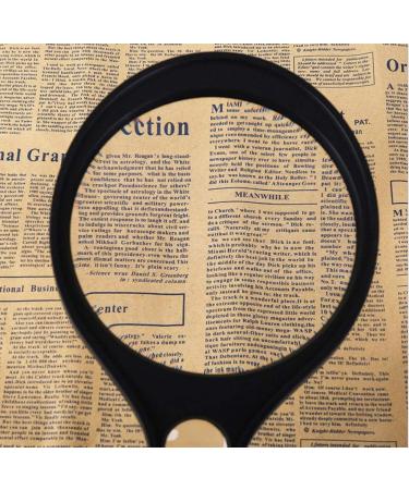 Magnifiers Handheld Large Magnifying Glass Portable HD Utility with LED Counterfeit Light Reading Aids - Buy Online on GoSupps.com