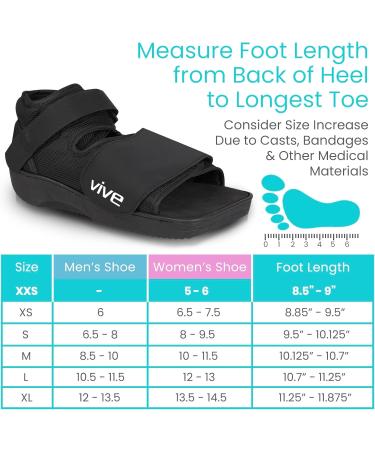 Vive Post Op Shoe - Lightweight Adjustable Medical Walking Boot for Post-Surgery Recovery & Injury Support - XX-Small for Left/Right Foot - Buy Online on GoSupps.com