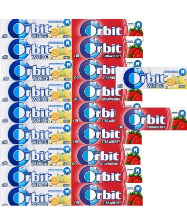 VIMIX 20 x Mixed White Fruit drops Strawberry drops Chewing Gum Packs 14g - Buy Online on GoSupps.com