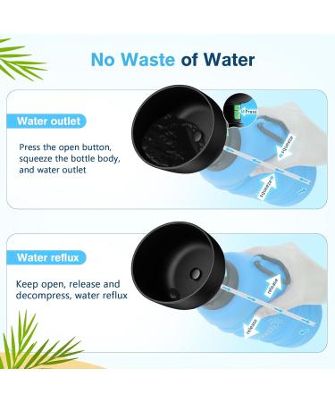 Pecute Dog Water Bottle - Foldable & Portable Non-Toxic Pet Water Bottle (XL 850ml) | Perfect for Outdoor Activities & Training - Buy Online on GoSupps.com
