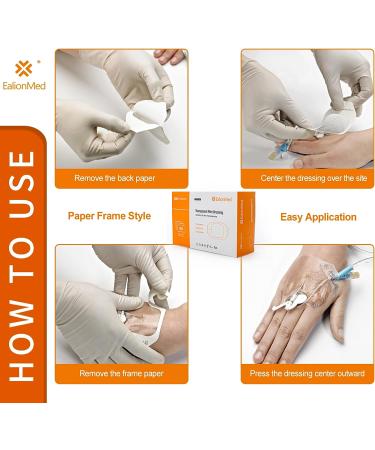 Waterproof Transparent Film Dressing Bandage 2.75'' x 2.36'' 100 Pack - Clear, Breathable, Comfortable - Shower Shield for Tattoo Aftercare - Buy Online on GoSupps.com